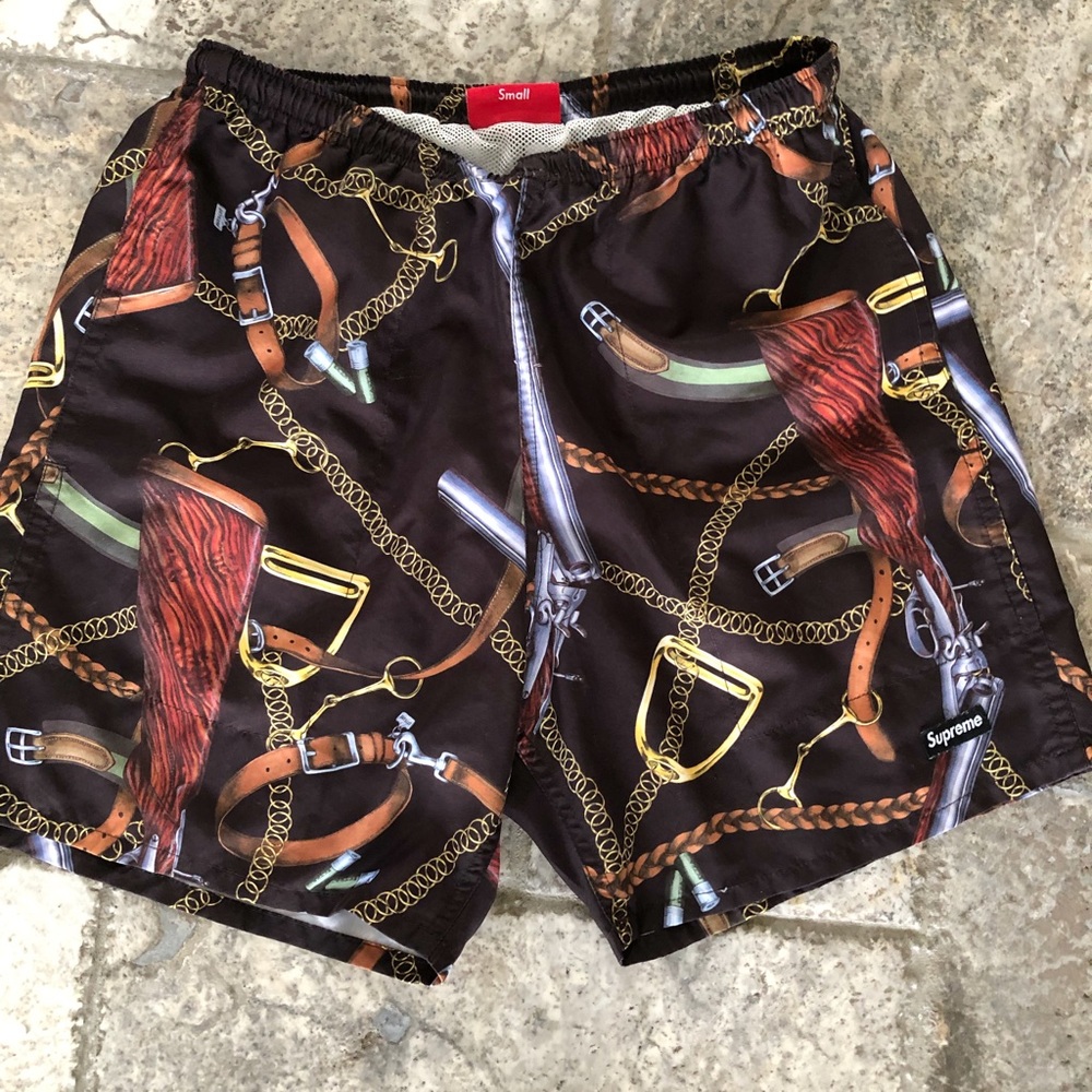 Men’s Supreme swim trunks.  Small